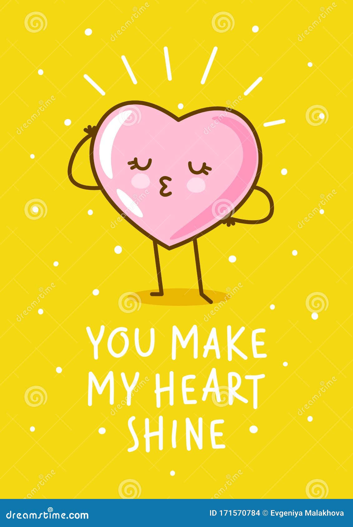 cute yellow heart background 0037