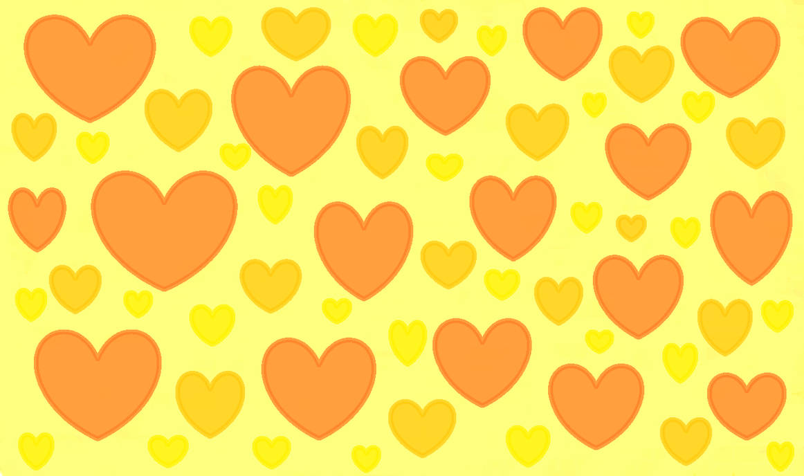 cute yellow heart background 0038