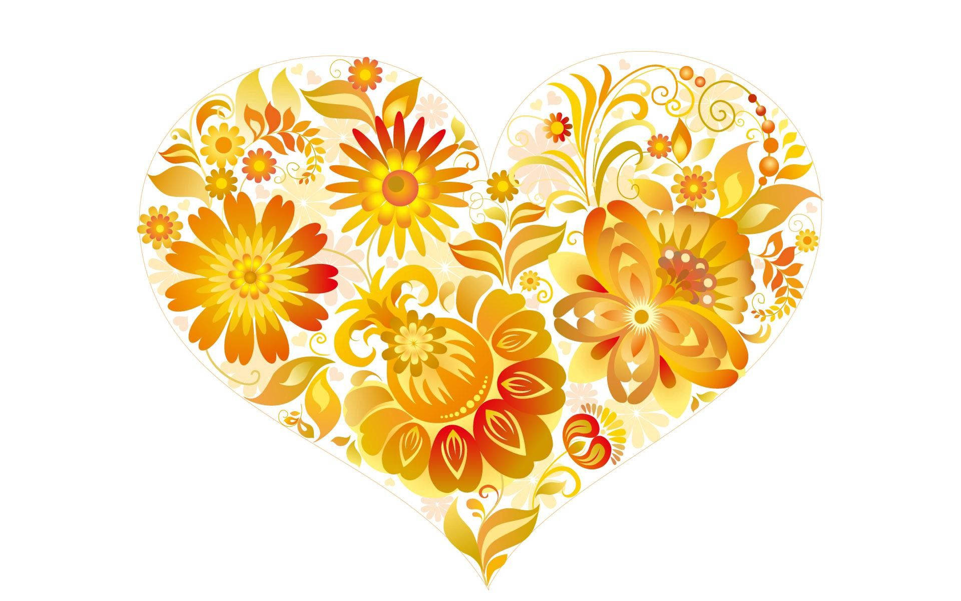 cute yellow heart background 0048