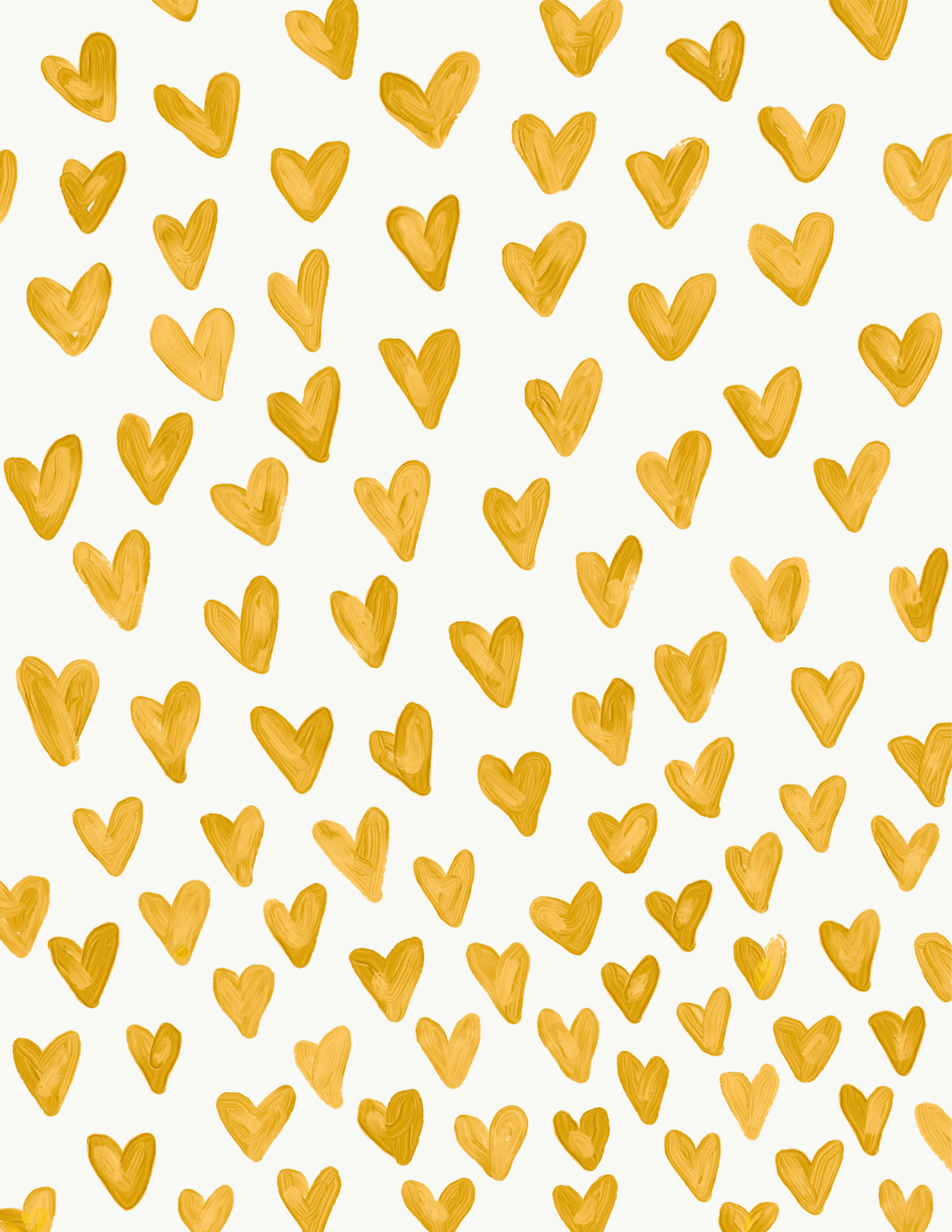 cute yellow heart background 0054