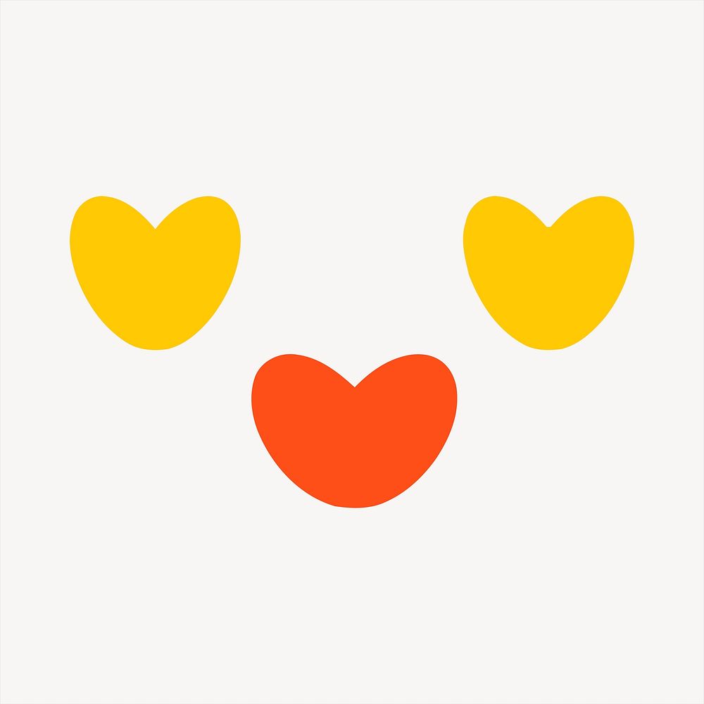 cute yellow heart background 0056