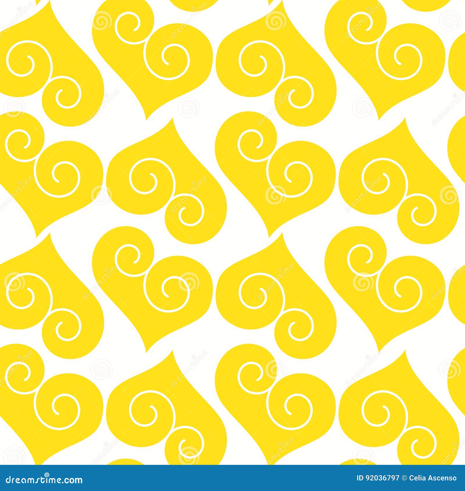 cute yellow heart background 0063