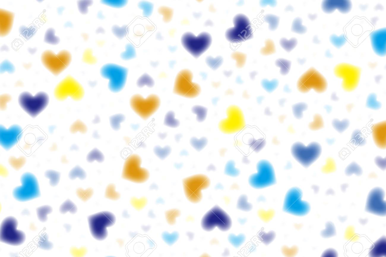 cute yellow heart background 0068