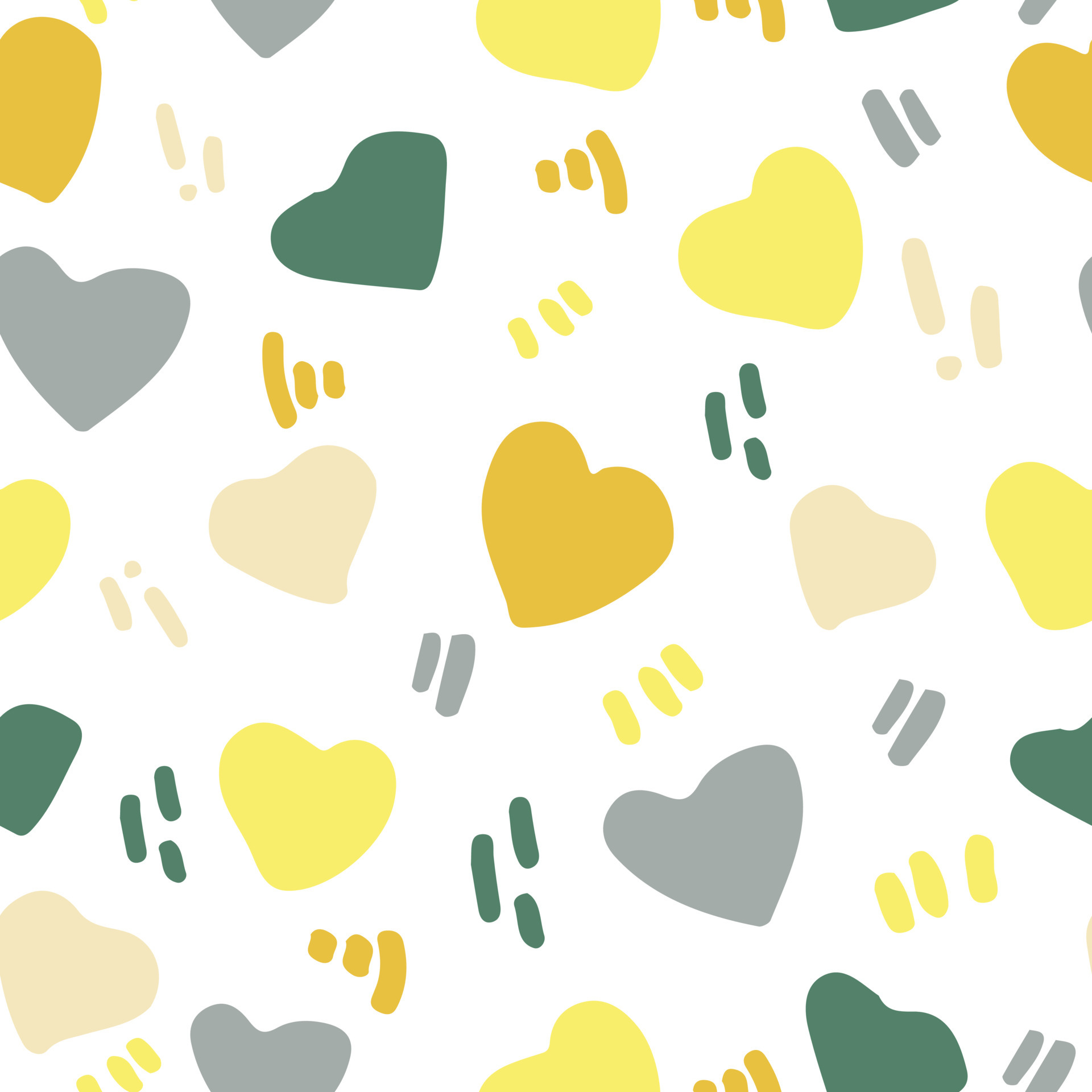 cute yellow heart background 0075