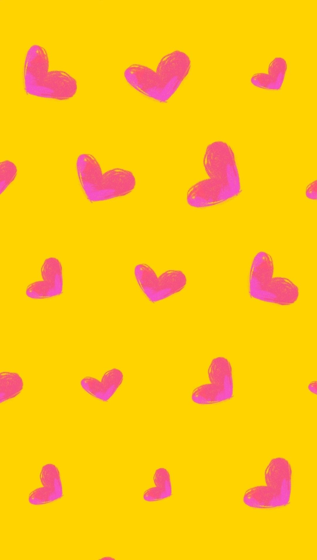 cute yellow heart background 0082