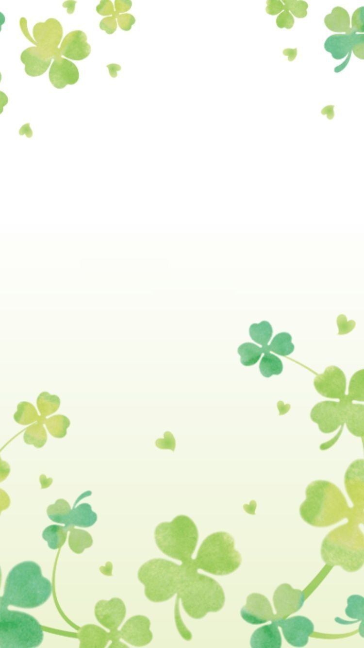 delightful cute clover background themes