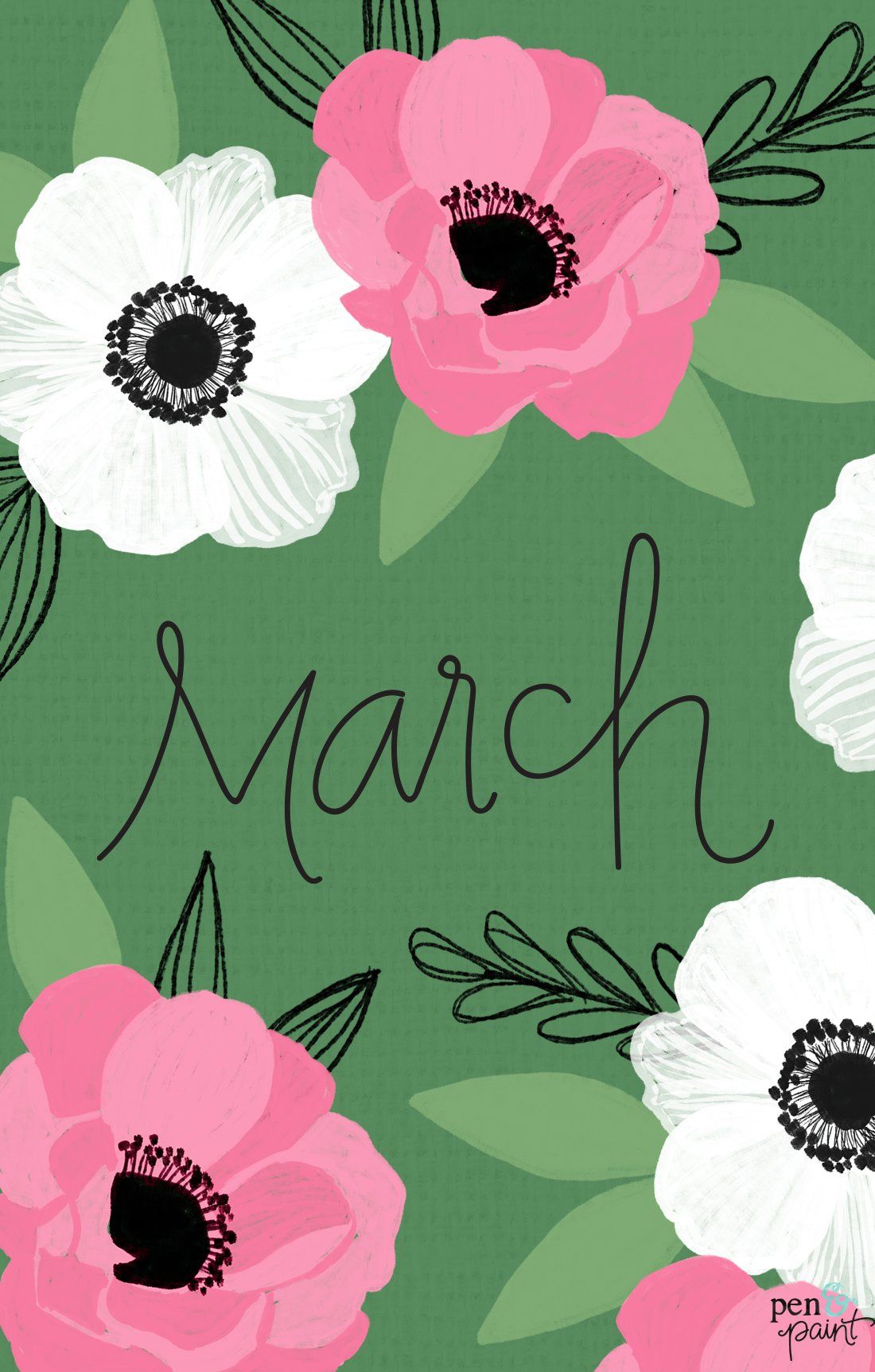 delightful spring backgrounds for March