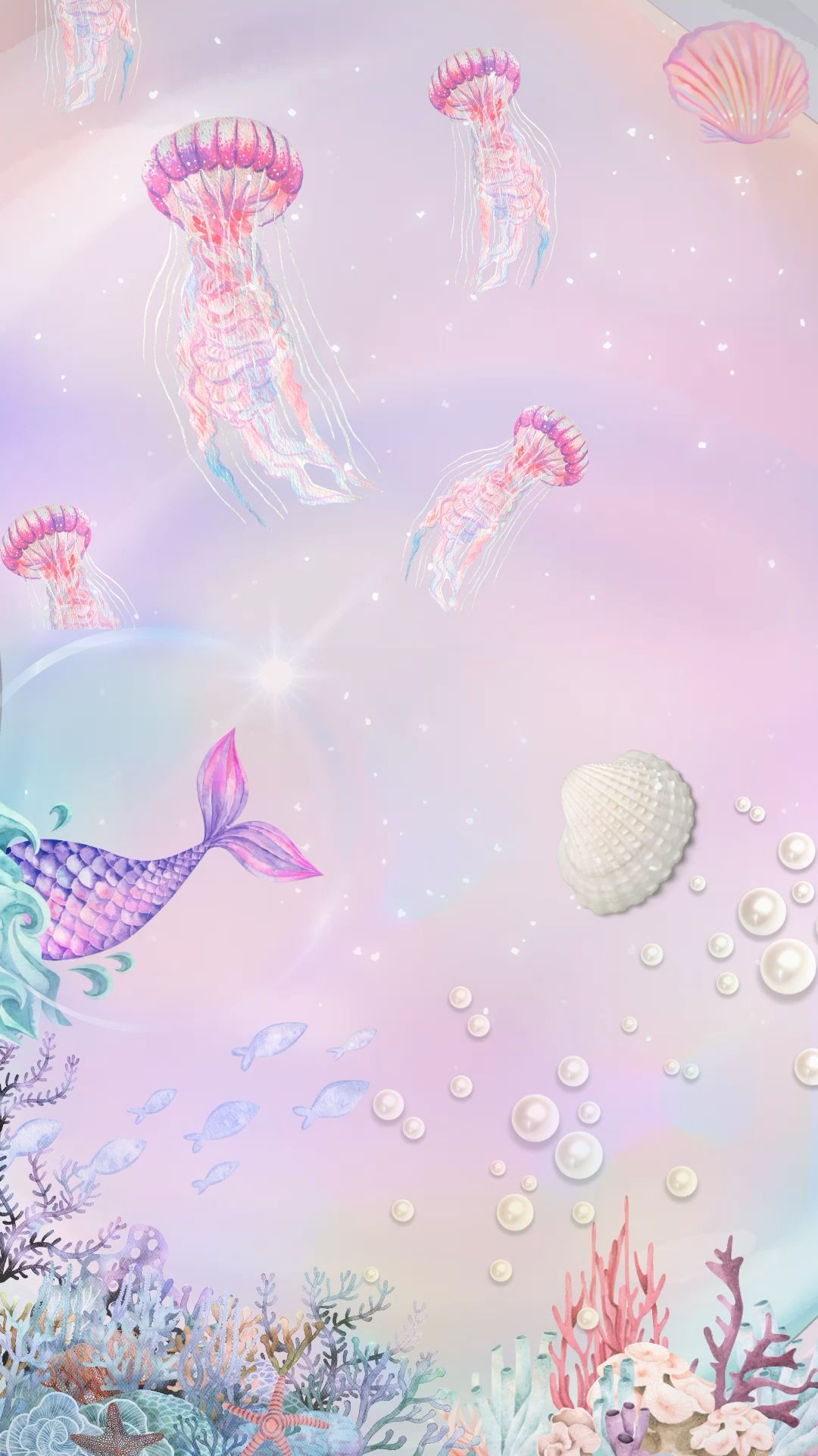 dreamy cute mermaid backgrounds for social media