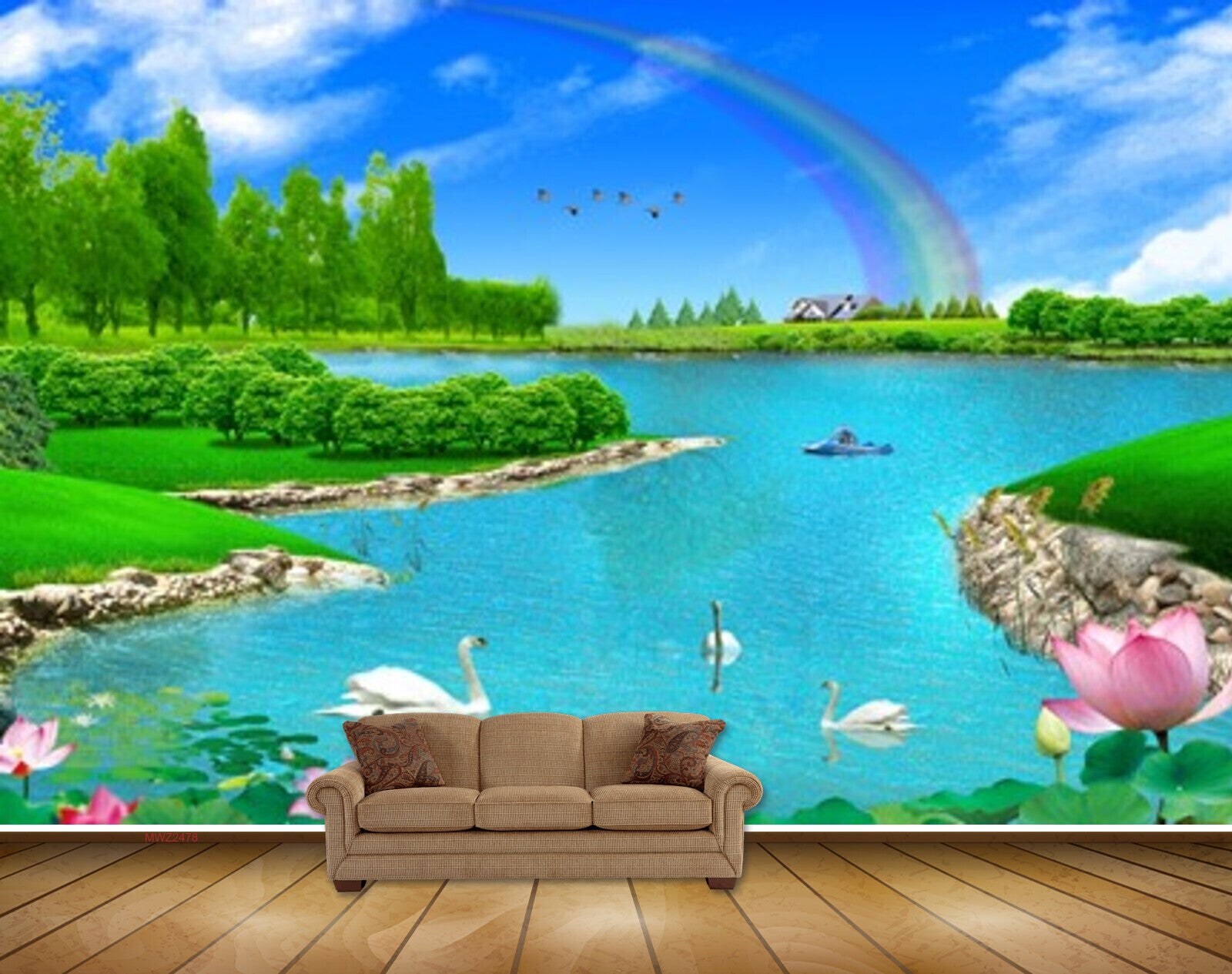 enchanting 3D cute pond images