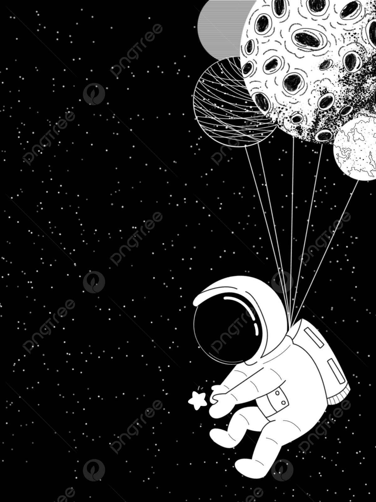 enchanting astronaut-themed visuals