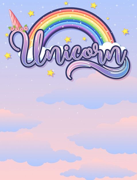 fantasy cute unicorn backgrounds for young audiences.