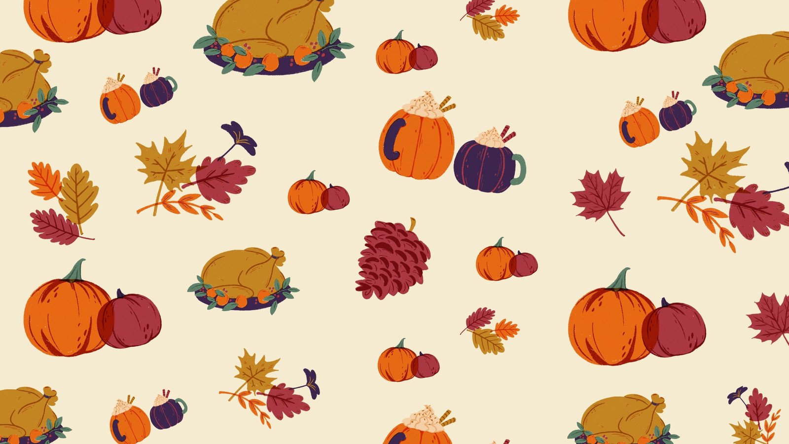 festive cute backgrounds for Thanksgiving