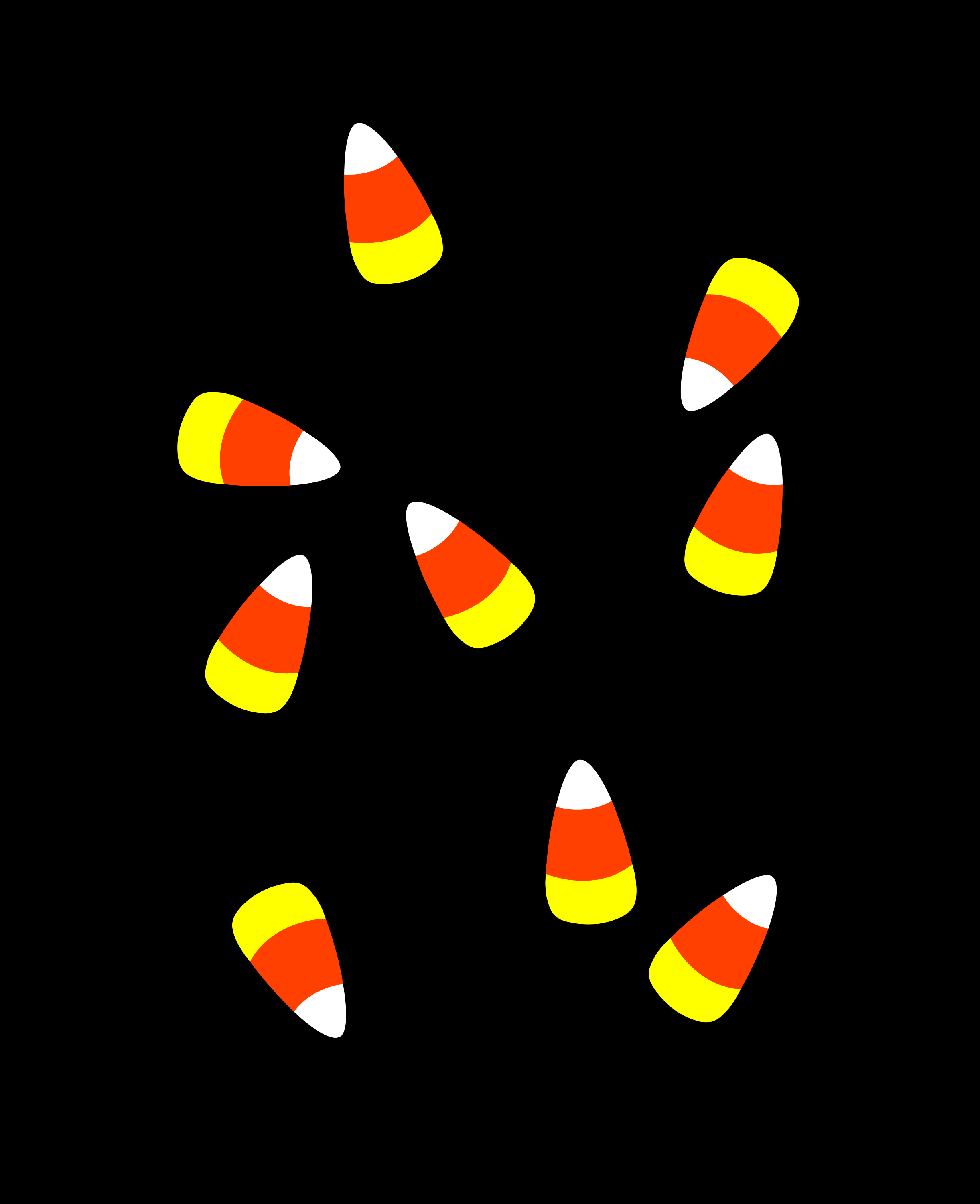 festive cute candy corn illustrations