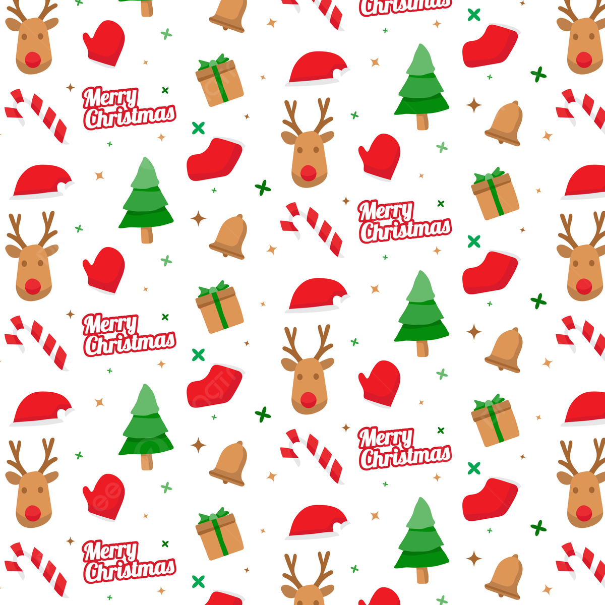 festive cute Christmas pattern backgrounds