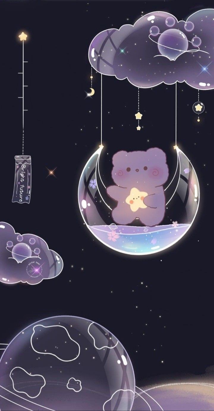 galaxy cute Stitch backgrounds 0041