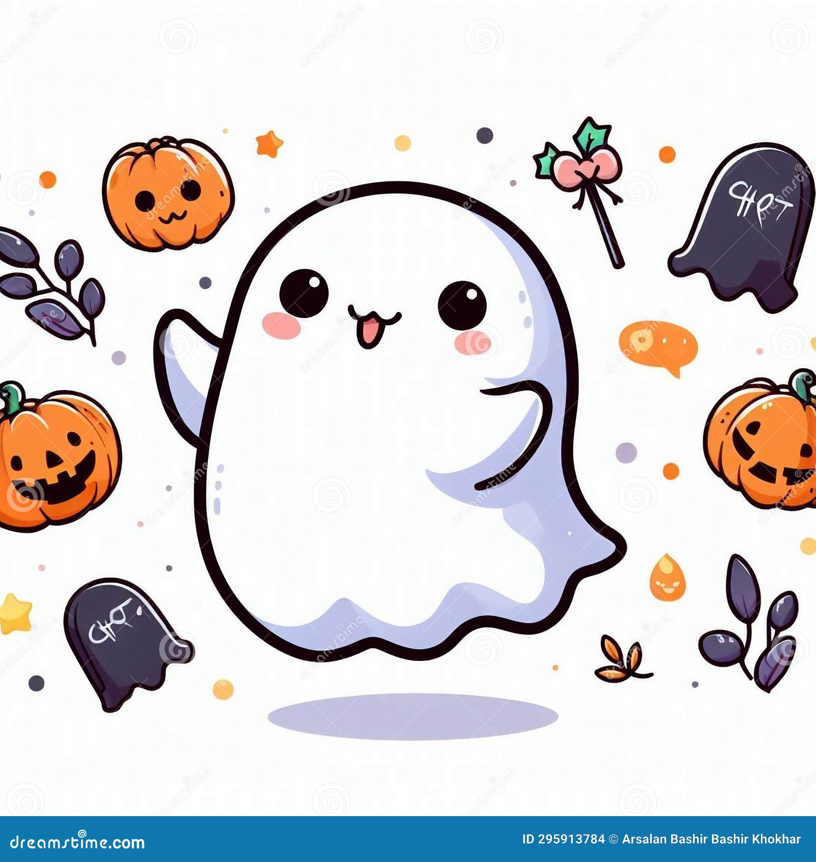 high-quality cute ghost transparent background downloads