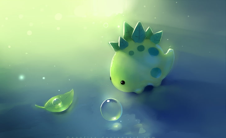 Inspiring cute green dinosaur background ideas