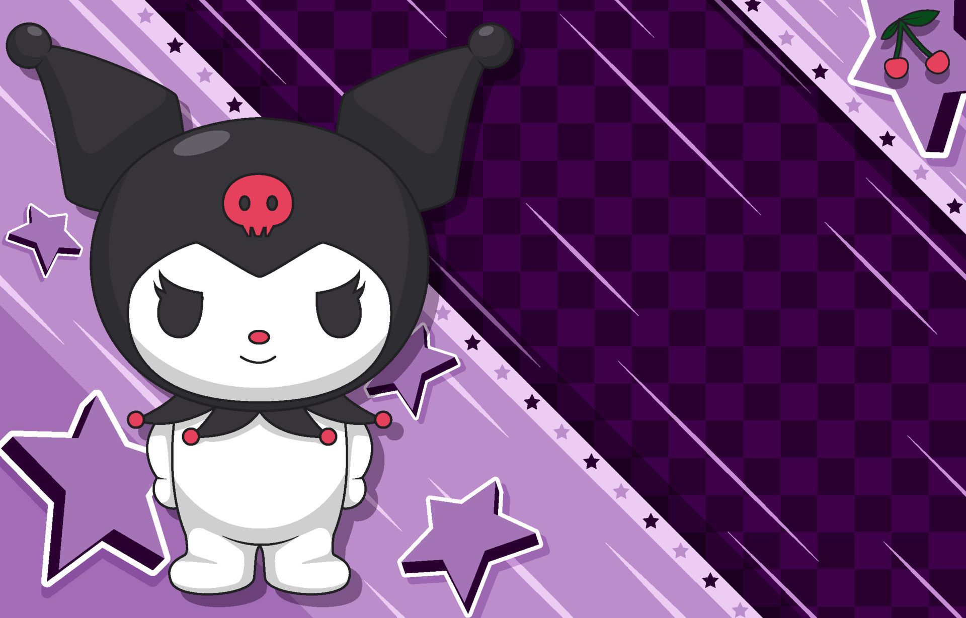 kawaii Kuromi aesthetic wallpapers