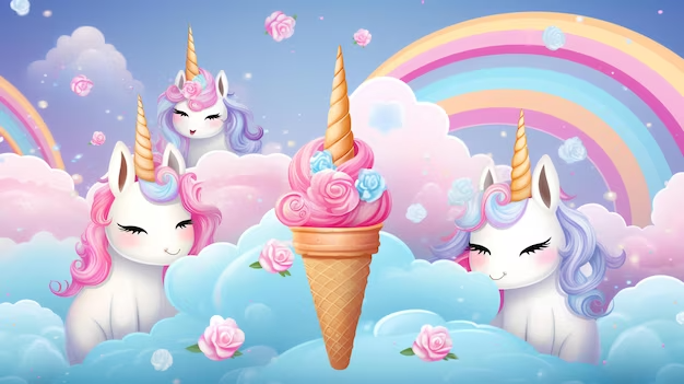 lovely cute unicorn backgrounds for social media