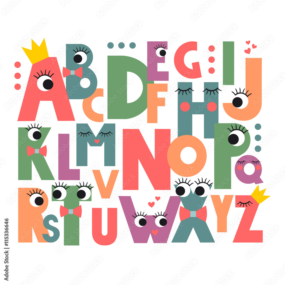 playful abc background themes