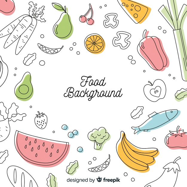 playful backgrounds featuring food