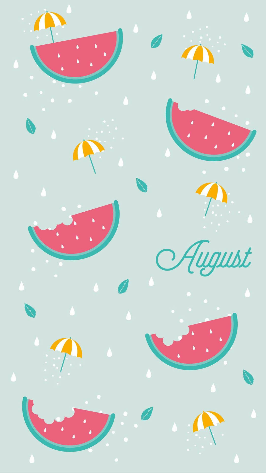 playful cute backgrounds for the month of August