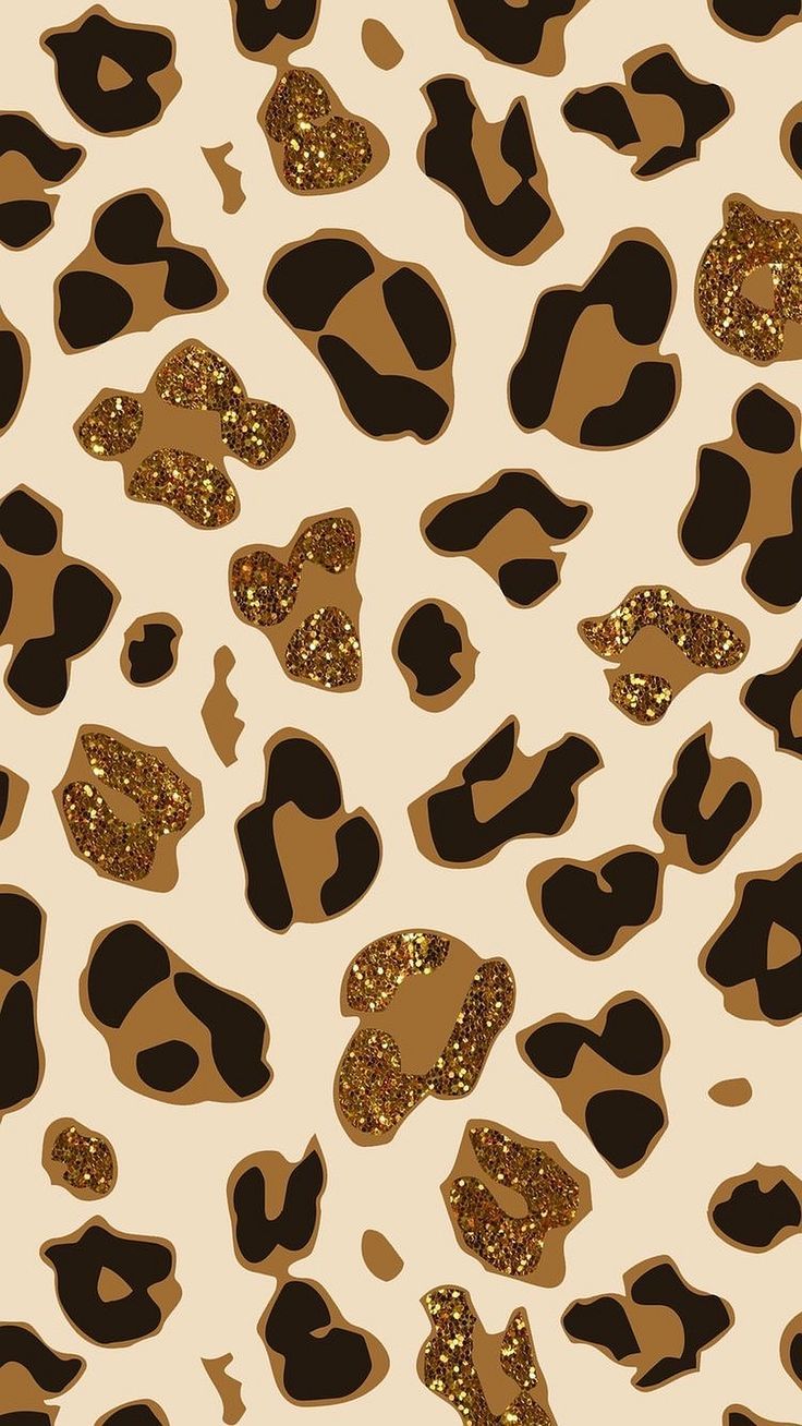 playful cute cheetah print art