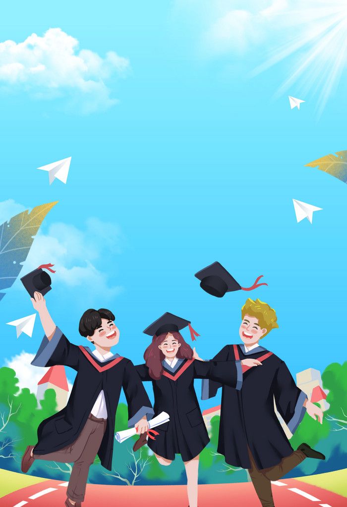 playful cute graduation background designs