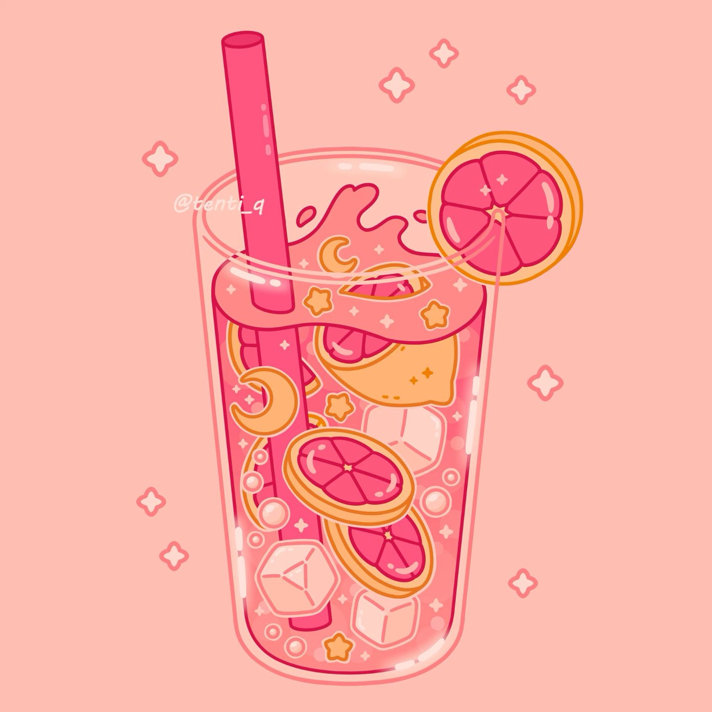 playful cute lemonade background themes