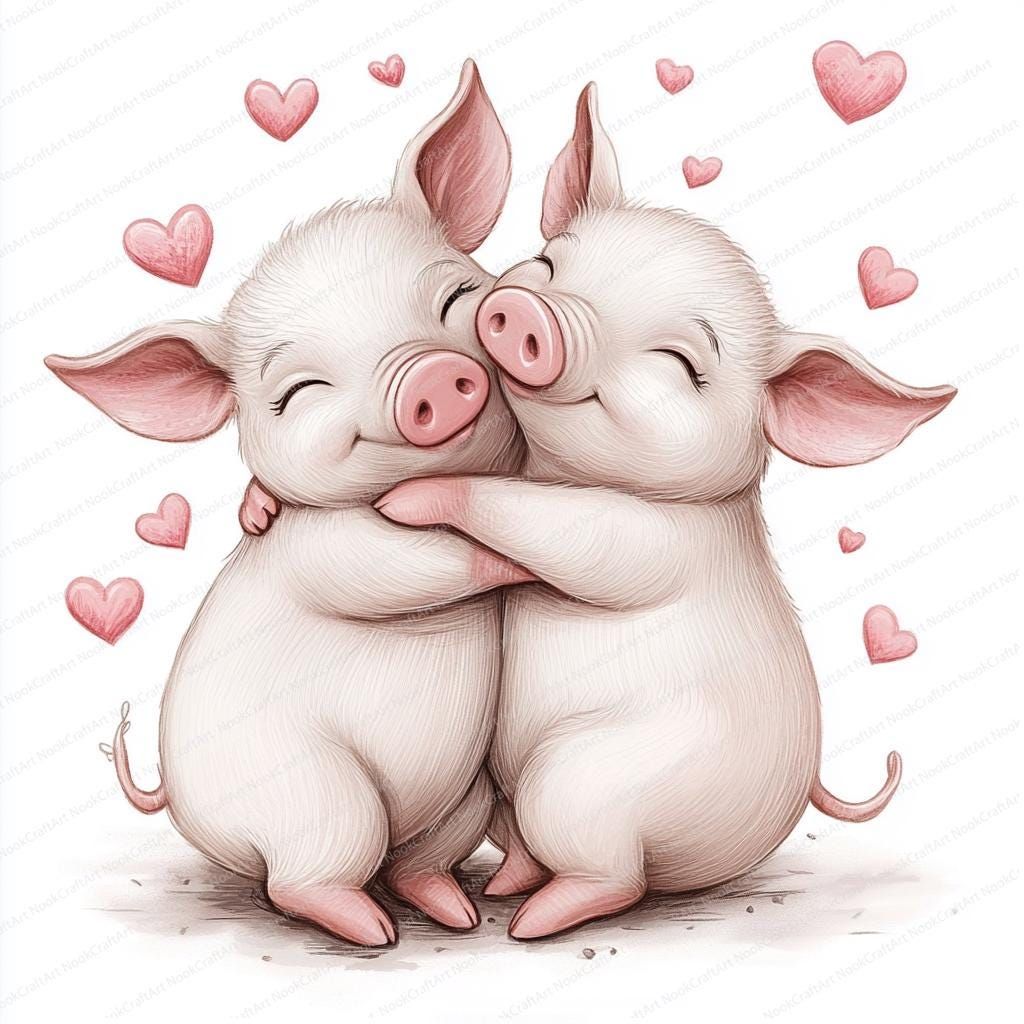 playful cute pig designs