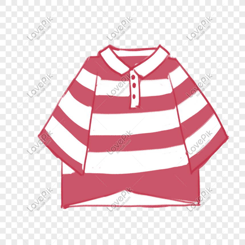 playful cute stripes shirt with clear backdrop