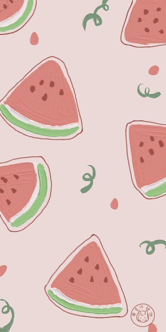 playful cute watermelon backgrounds collection