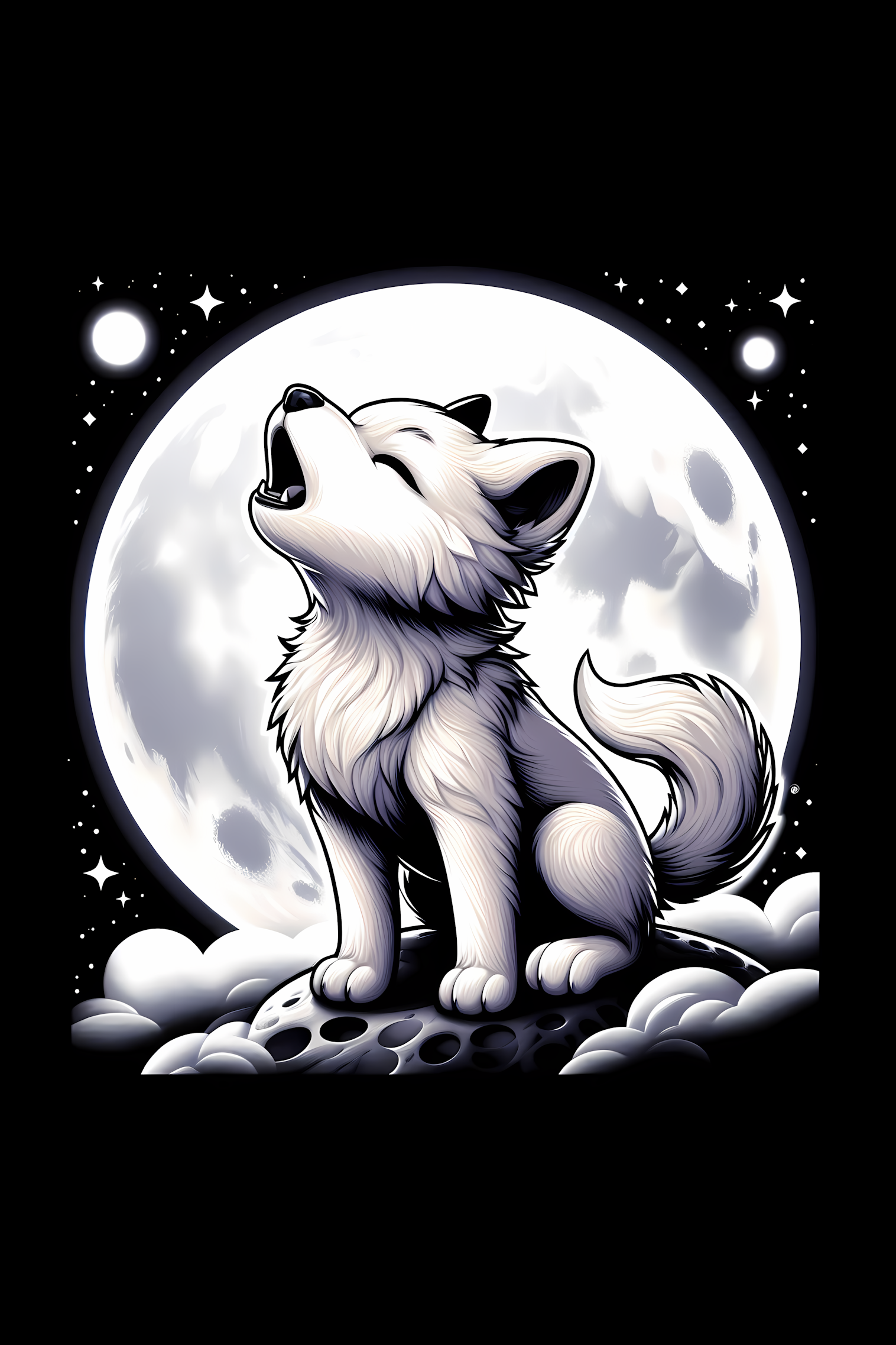 playful cute wolf backgrounds collection