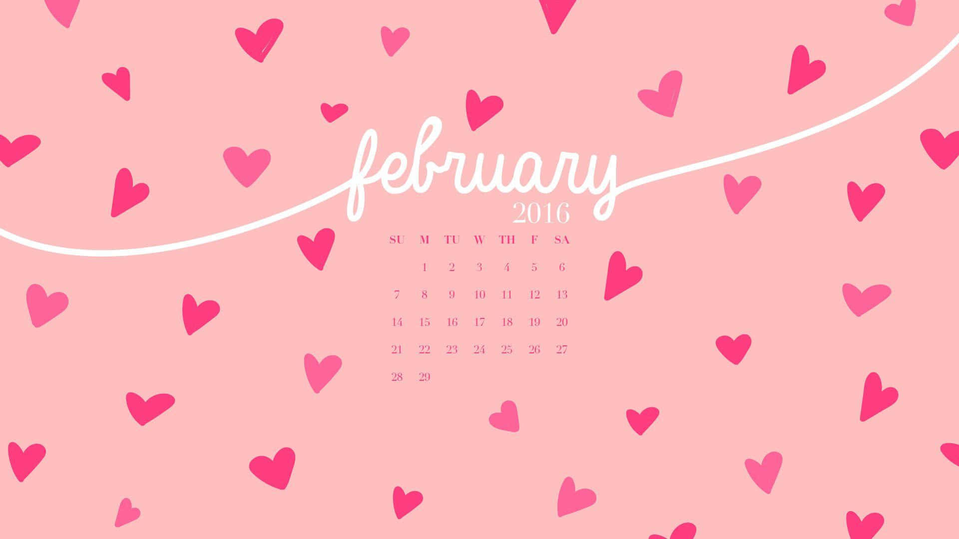 playful february backgrounds featuring cute graphics