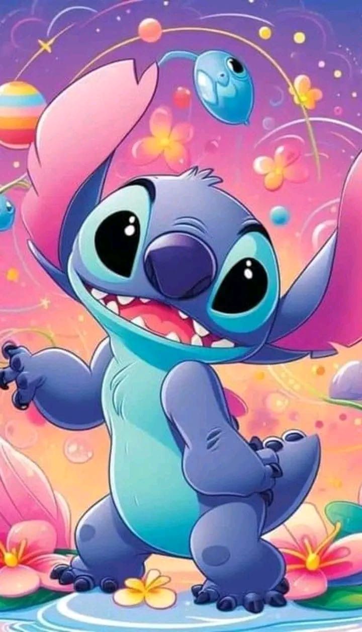 playful galaxy Stitch background ideas