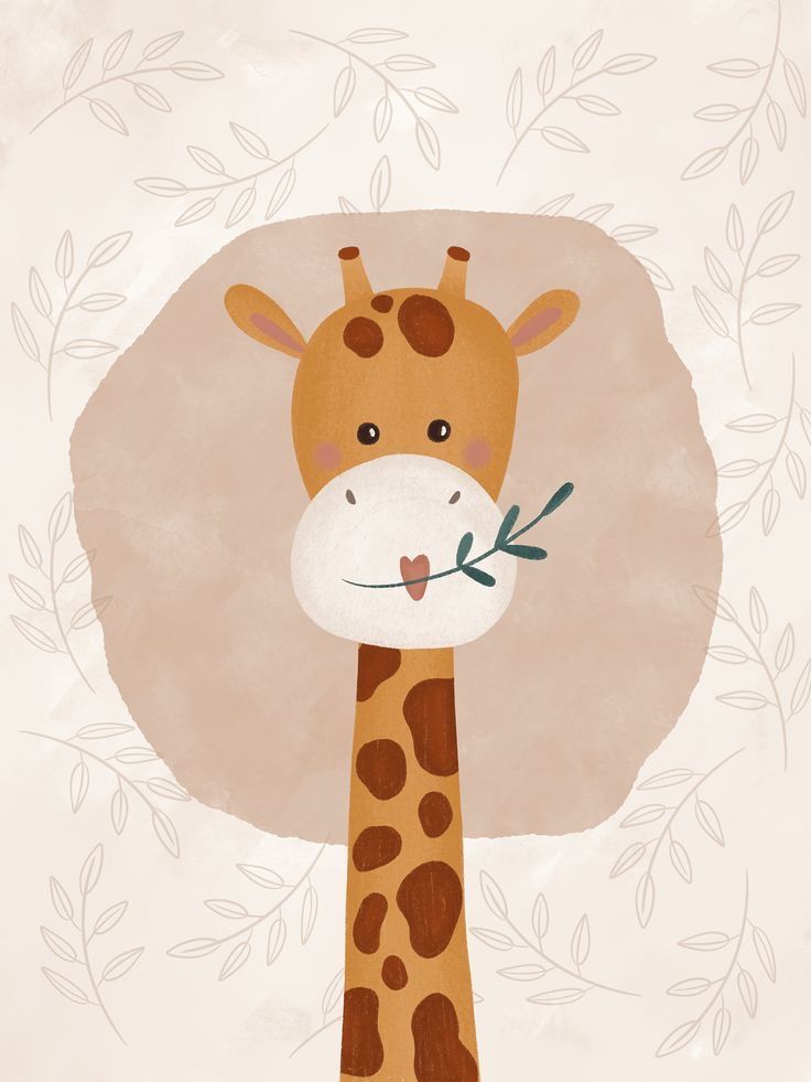 playful giraffe image backgrounds