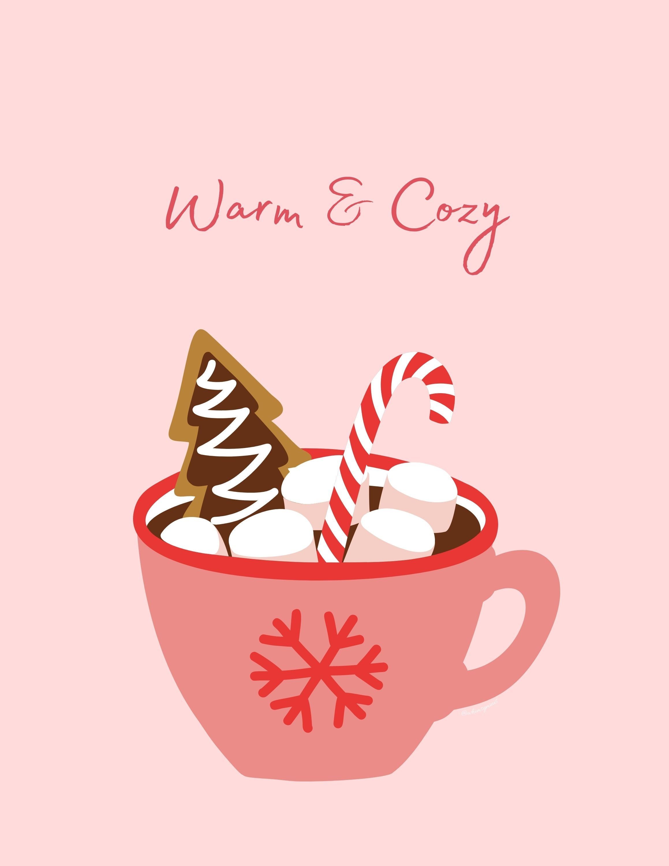 playful hot chocolate illustrations for backgrounds