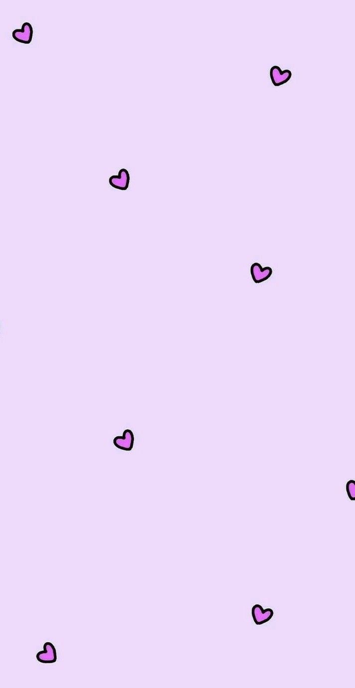 playful purple heart backgrounds for social media