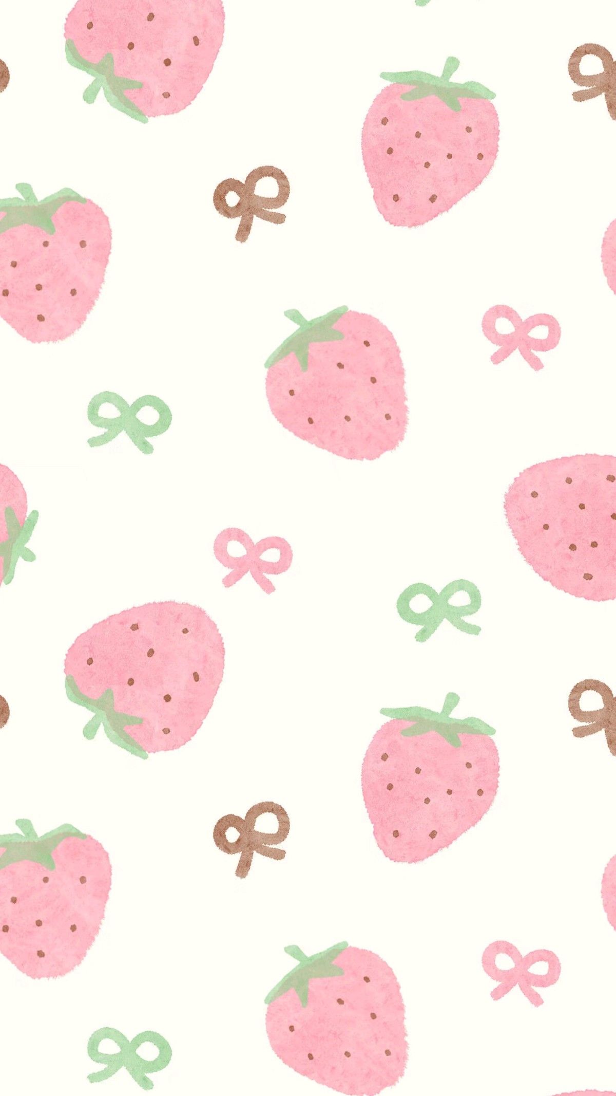 playful strawberry-themed wallpapers