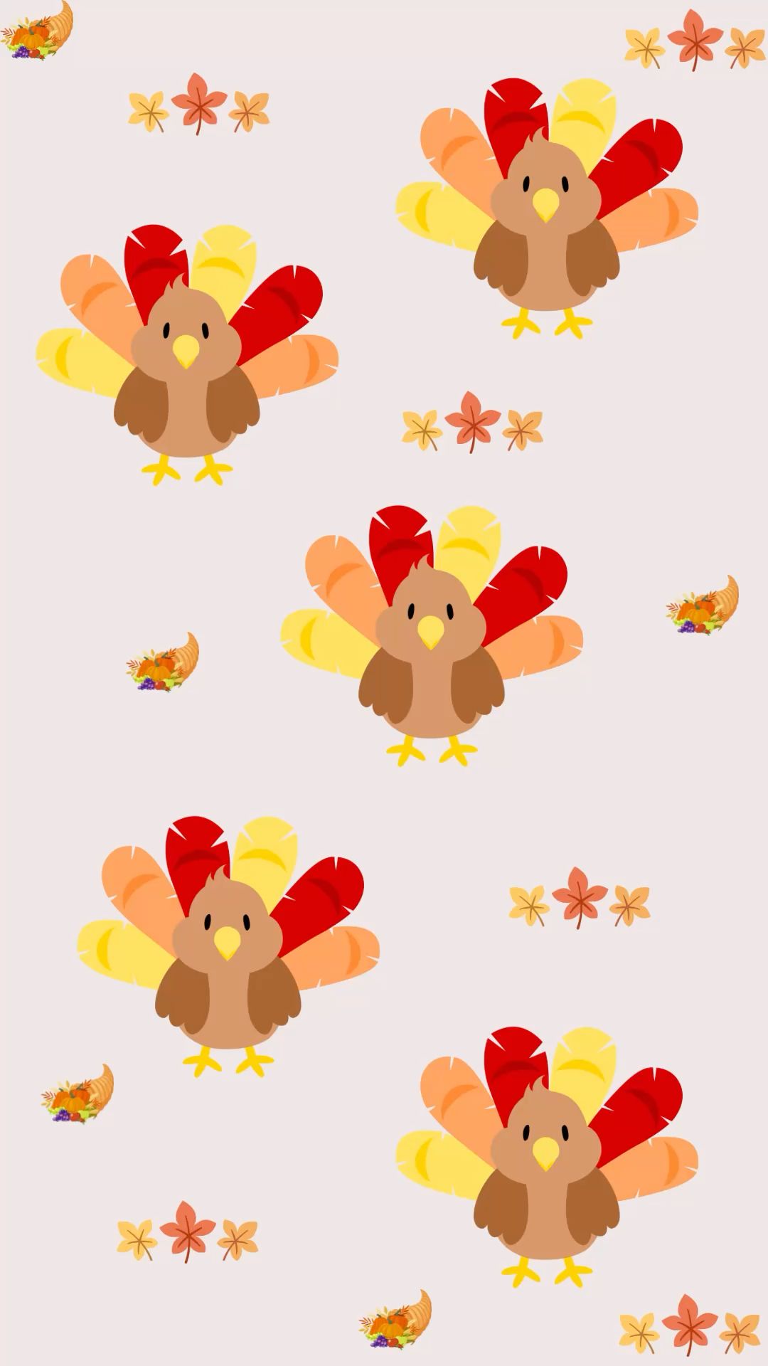 playful turkey-themed backgrounds