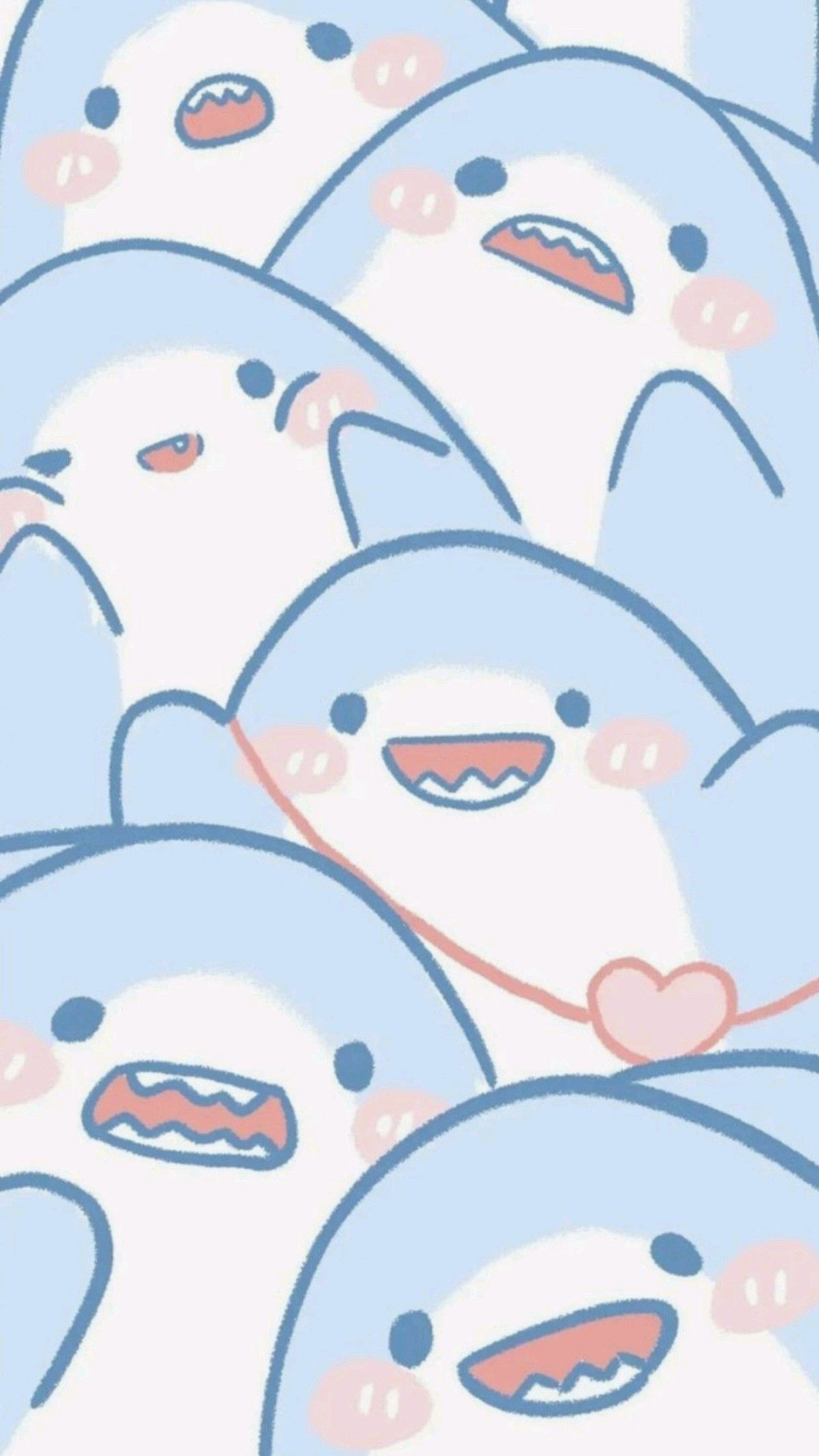 refreshing aesthetic cute shark backgrounds for Instagram