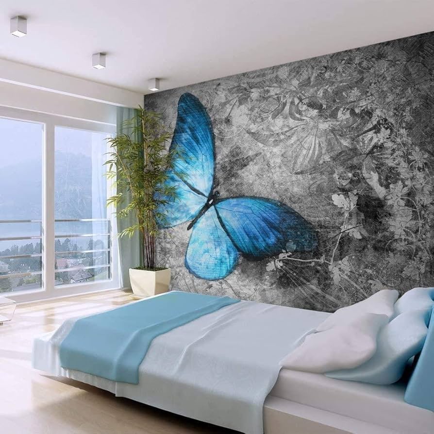 stunning blue butterfly background collection.