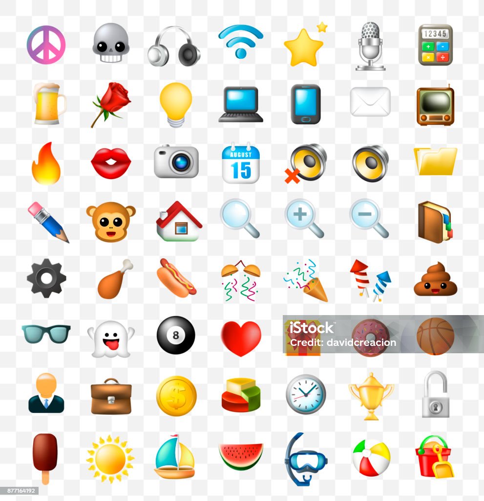 sweet icons on transparent backgrounds