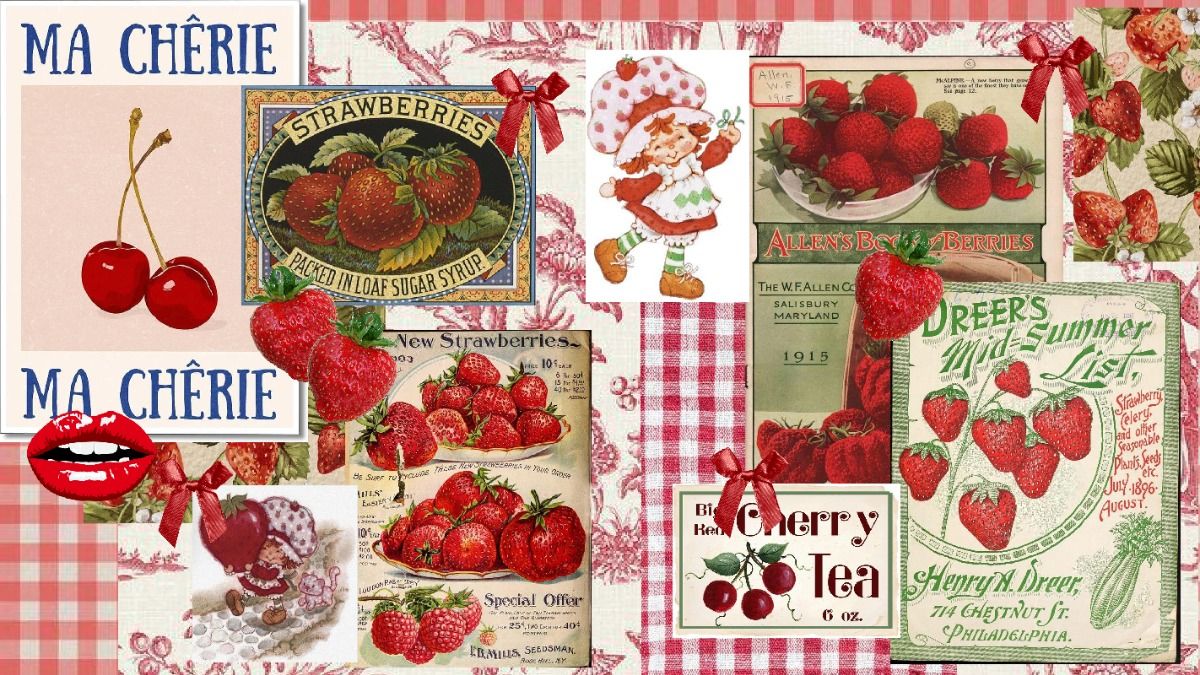 sweet strawberry illustrations for creative projects