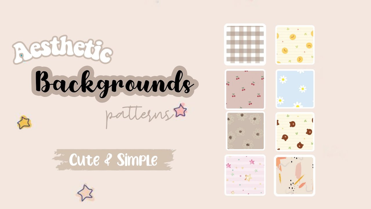 trendy cute background patterns for personal branding.