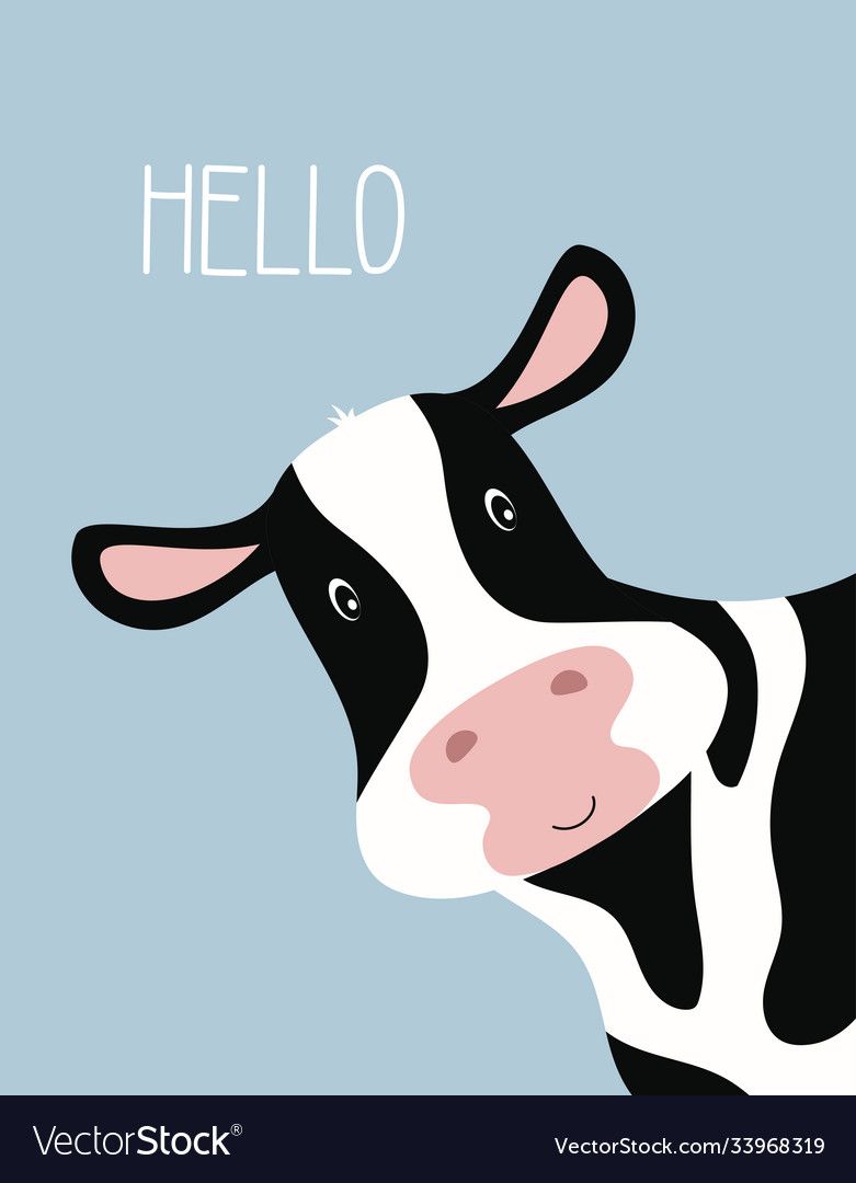 trendy cute cow digital backgrounds