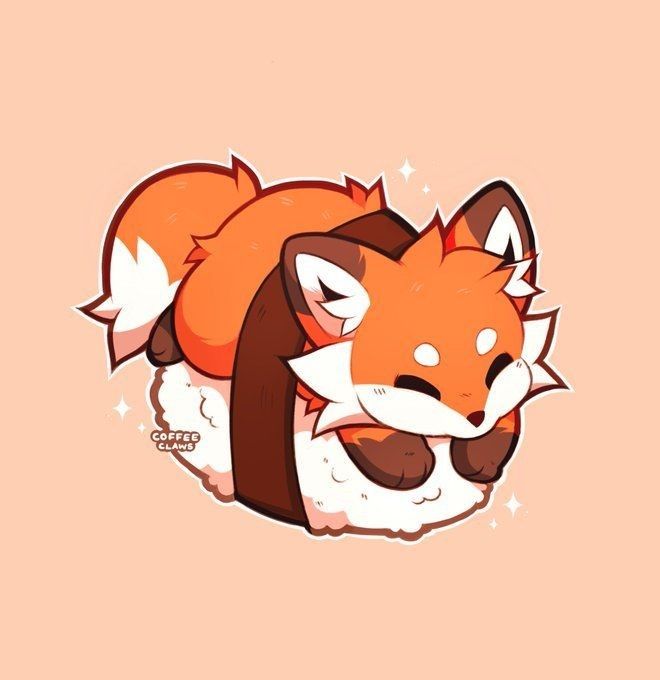 trendy cute fox illustrations