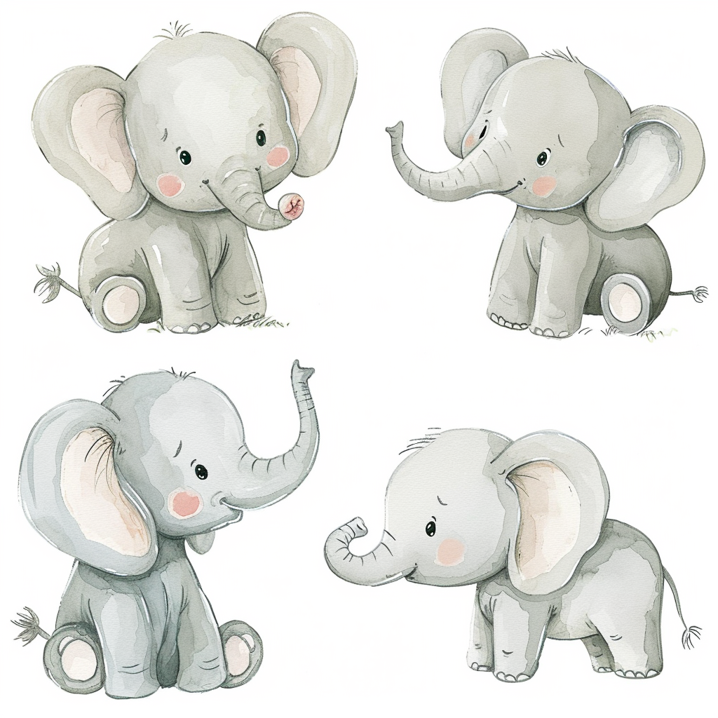 unique cute elephant patterns for screens