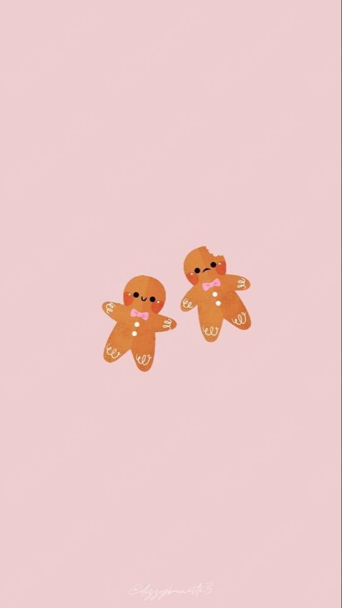 unique cute gingerbread background patterns.