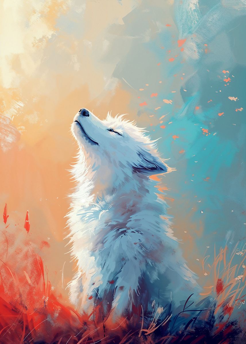 unique cute wolf backgrounds for creative projects